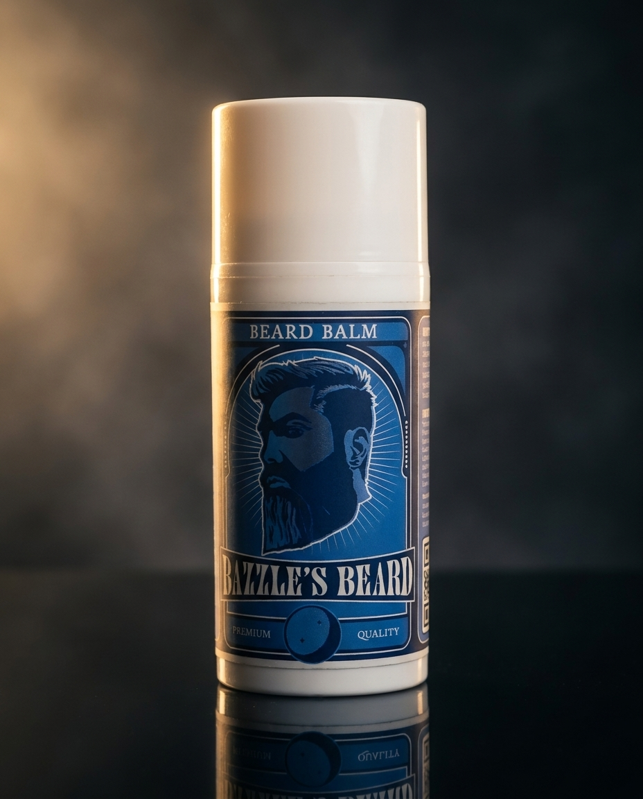 Bazzle's Beard Balm - dark studio hero shot